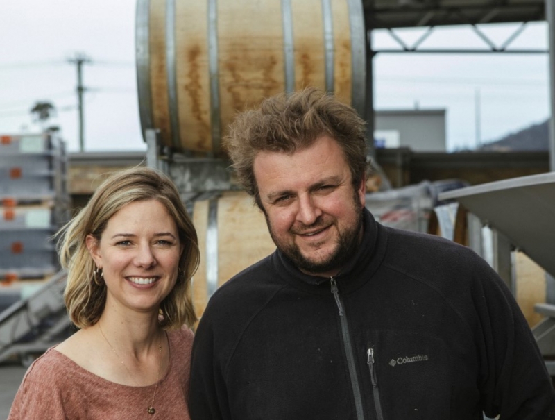 BABO winemaker Justin and wife Anna - winemaking stars